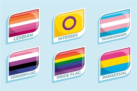 Premium Vector Flat Pride Month Lgbt Flags Collection