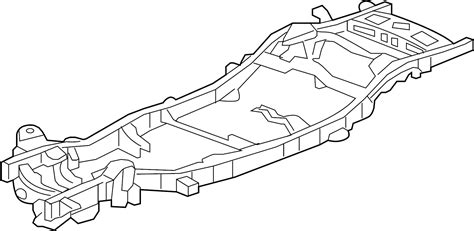 Cadillac Escalade Ext Frame Rail 2wd 2wd 1 2 Ton 4wd 4wd 1 2 22887988 Gm Parts