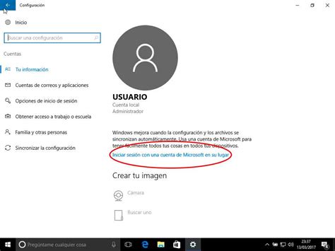 Como Convertir Una Cuenta Local De Windows En Una Cuenta De