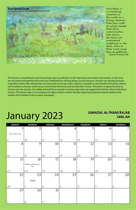 2023 Islamic Calendar Your True Greetings
