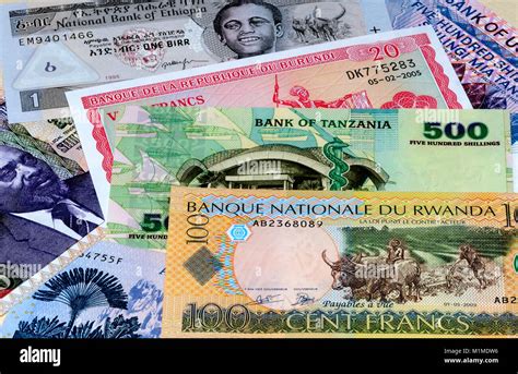 East Africa Currency Bank Notes Stock Photo Alamy