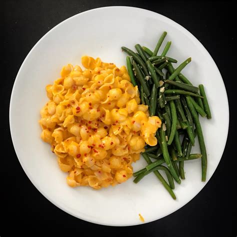 Diaya Bacon Mac And Cheese With Some Green Beans 😛 Dining And Cooking