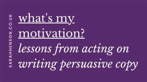 Whats My Motivation — Sarah Henson E Commerce Email Copywriter