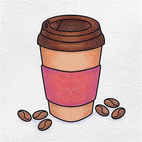 How To Draw Coffee Helloartsy