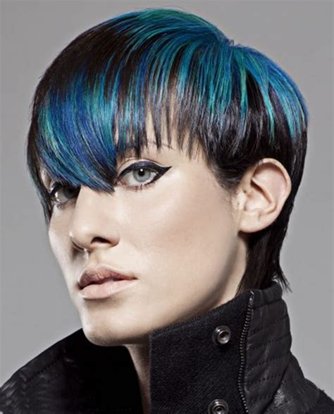 Blue Short Hair Combinations And Pixie Haircut Ideas For Ladies Page 2 Of 6
