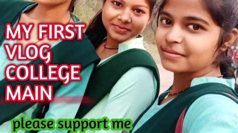 My First Vlog Meri College Main My First Video On Youtube Riya