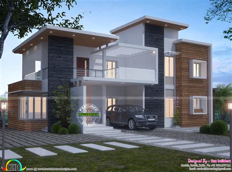 Contemporary 4 Bedroom 2650 Sq Ft Kerala Home Design And Floor Plans