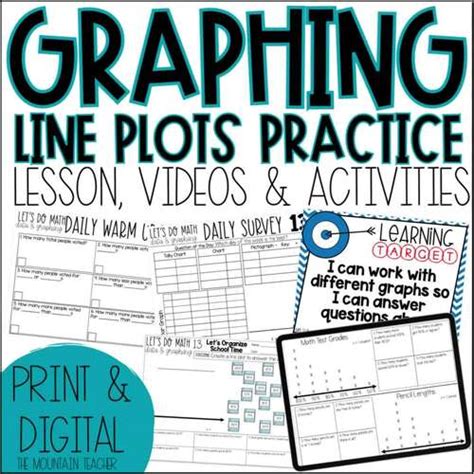 Line Plots Worksheets Line Plot Template For Data And Graphing Activities