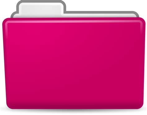 Clipart - Pink Folder Icon png image