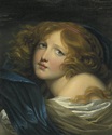 Attributed to Jean-Baptiste Greuze (Tournus 1725-1805 Paris) , A young ...