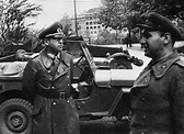 Chief-of-staff Hans Krebs at general Tshuikovs headquarters, Berlin ...