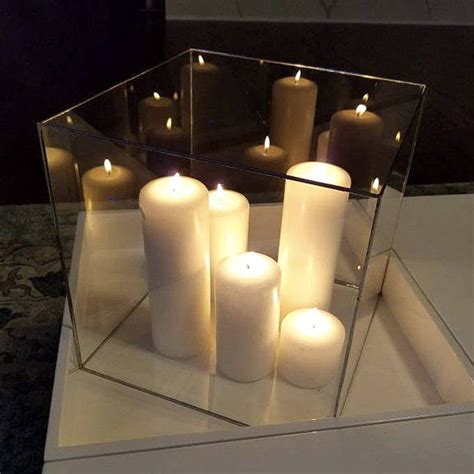 One 12 Inch Glass Cube Candle Box Card Box Terrarium Display Case Glass Box Does Not Include