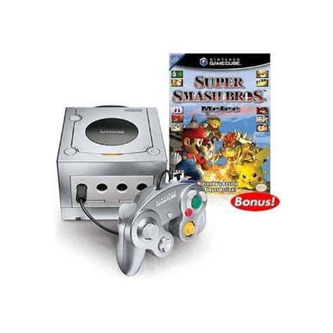 Refurbished Platinum Nintendo Gamecube Super Smash Bros Melee Bundle