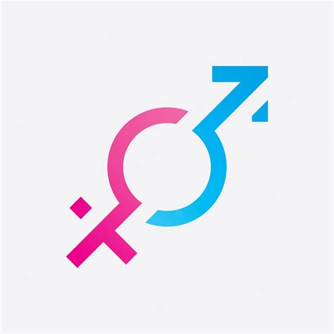 Premium Vector Gender Symbol Logo Of Sex And Equality Of Males And Females Vector Illustration