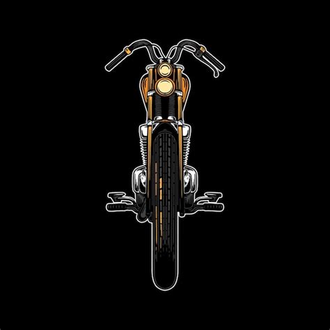 Premium Vector Chopper Motorcycle Vector