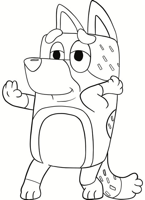 Free Bluey Coloring Pages Etsy