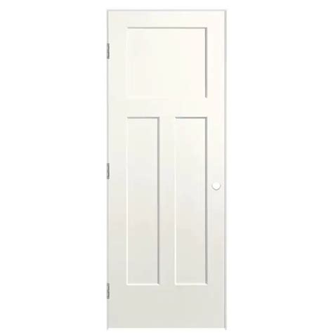 Masonite Winslow 36 In X 80 In Primed 3 Panel Craftsman Solid Core