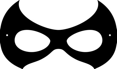 Robin Clipart Mask Printable Bat Girl Mask Png Download Full Size