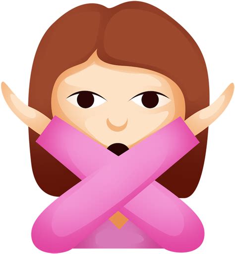 Girl Crossing Arms Emoji Transparent 900x900 Png Download