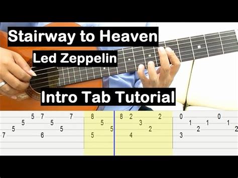 Led Zeppelin Stairway To Heaven Guitar Lesson Intro Tab Tutorial Guitar