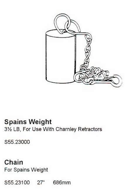 Spains Weight For Use With Charnley Retractors 35 Lb Surgical