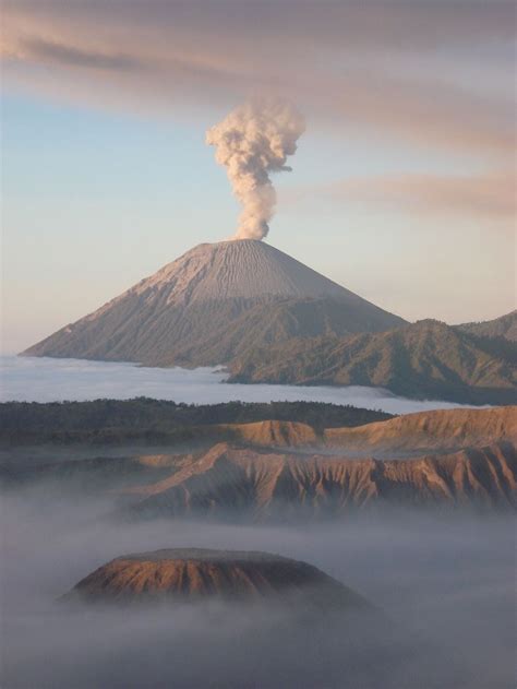 Mount Bromo Poofing Out Smoke In The Early Morning Smithsonian Photo