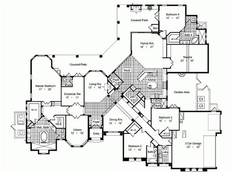 One Story Courtyard Home Plans Eplans Mediterranean House Plan One
