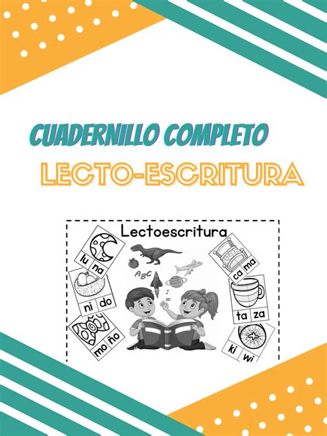 CUADERNILLO COMPLETO REPASO DE LECTO ESCRITURA MATERIAL EDUCATIVO
