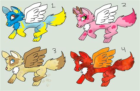 Mystery Adopt Winged Wolves Closed By Leafratpower On Deviantart