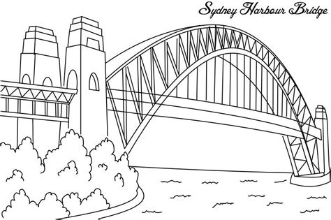 Dibujos De Sydney Harbour Puente Para Colorear Pintar E Imprimir