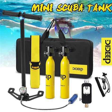 Diving Mini Scuba Air Tank Oxygen Cylinder Reserve Air Tank System Equipment • Sadoun Sales