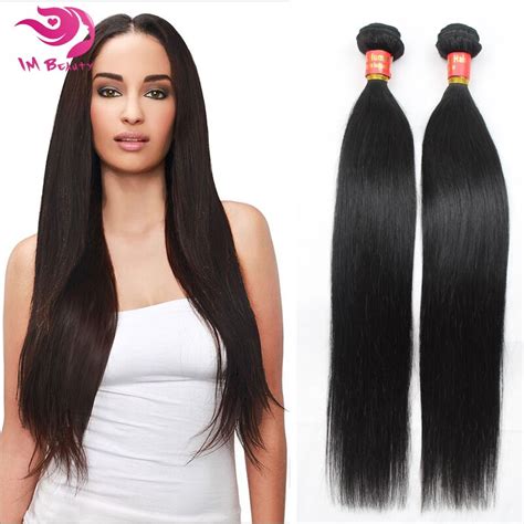 Fast Unprocessed Shipping Virgin Remy Rosa Indian Hair Extensions 2pcs Lot Straight Human Hair