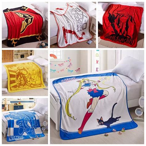 28 Styles Coral Fleece Blanket 150120cm Anime Blankets Air Condition