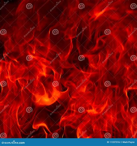Red Fire Flames Of Hell Stock Photo Image Of Texture 11337316