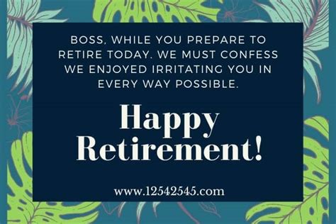 funny retirement wishes for boss quotes messages statuses