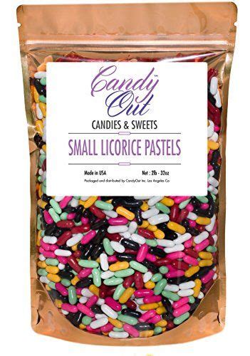 Candyout Small Licorice Pastels 2 Pound Assorted Licorice Candy In