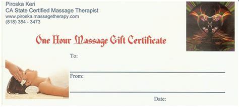 Best Printable Massage Gift Certificate Template Printableecom