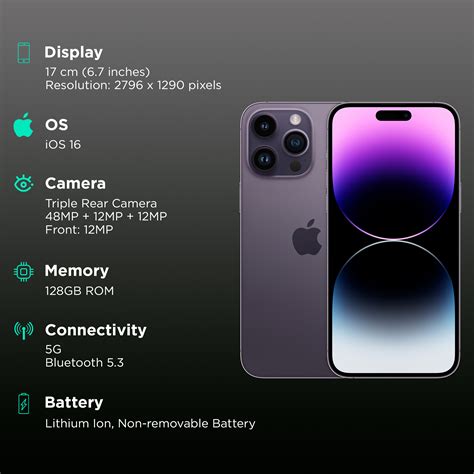 Buy Apple Iphone 14 Pro Max 128gb Deep Purple Online Croma