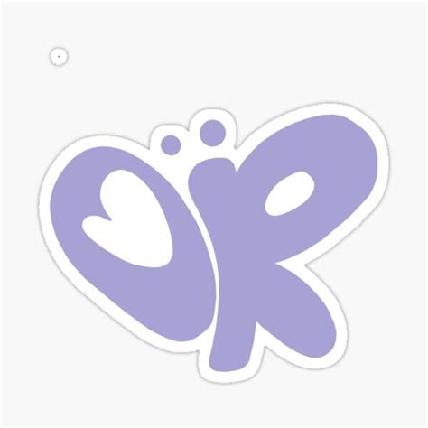 OR Butterfly Logo Olivia Rodrigo Purple Sticker By Kirstenknowles En