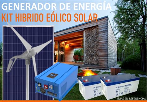Kit Hibrido Eólico Solar 2000w Incluye Instalación Natura Energy Es