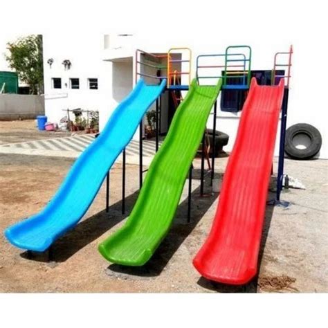 Outdoor Red Frp Wave Playground Slides Age Group 6 To 16 At Rs 16000