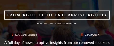 From Agile It To Enterprise Agility Agile Consortium Belgium Ben