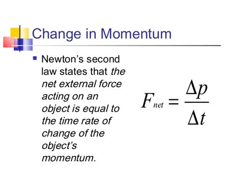 M/s and also from the figure the direction of change of the linear momentum of the object is perpendicular to the plate of steel. Impulse and momentum(physics)