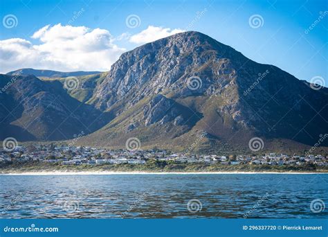 Aerial View Of Grotto Beach In Hermanus South Africa Stock Photo