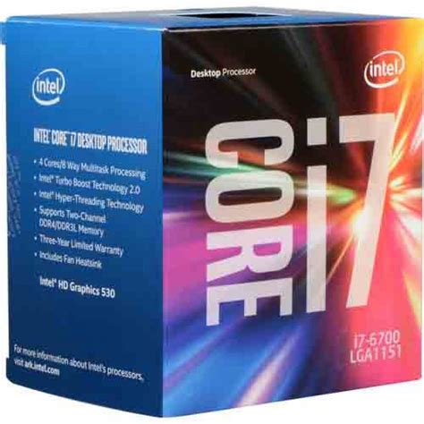 Intel Core Lga 1151 I7 6700 Quad Core 34 Ghz Processor Price In