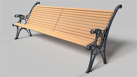 park bench 3d model 15 fbx obj blend free3d