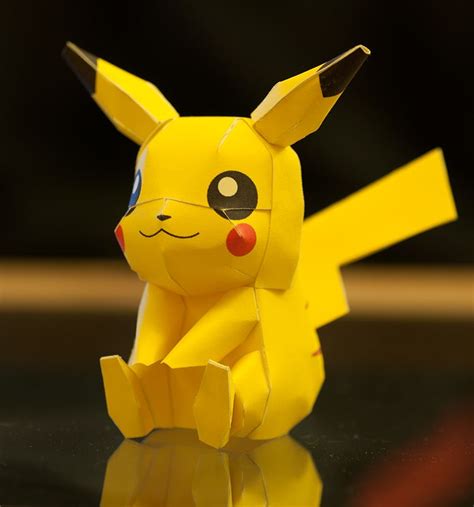 Pokemon Pikachu Paper Model By Skelekitty Via Paper Pokes Artofit