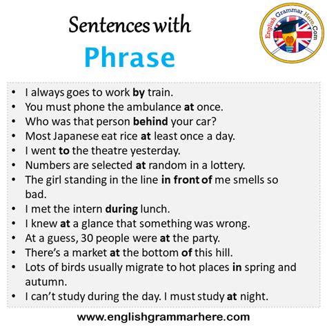 Phrase In A Sentence In English Archives English Grammar Here