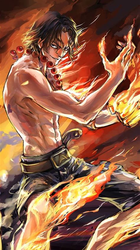 Ace Anime Fire Fist Ace Luffy One Piece Portgas D Ace Whitebeard