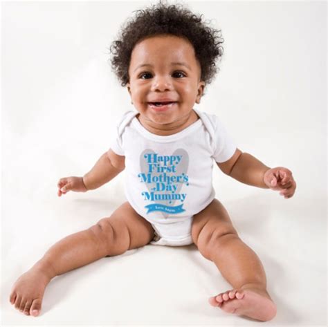Get mom into a sunny state of. Personalised First Mother's Day Baby Grow | The Gift ...